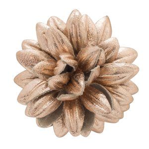 Fleur'd Pins - Rose Gold Leather Dahlia